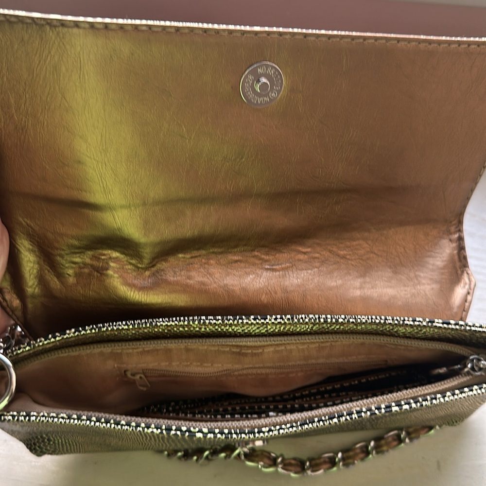 Gold and Silver Chain Clutch - Picture 3 of 3